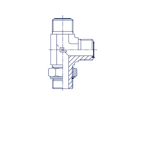 Штуцер FMLH D06 ORFS 9/16 - BSP 1/8