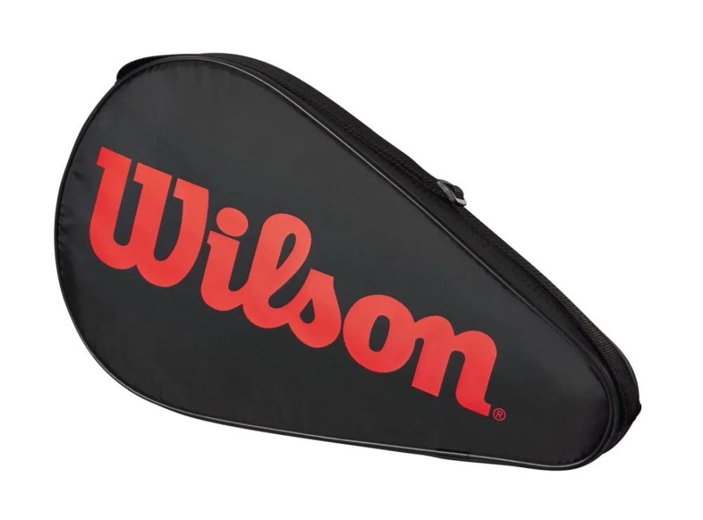 Чехол для ракетки Wilson Padel Cover - black/infrared red