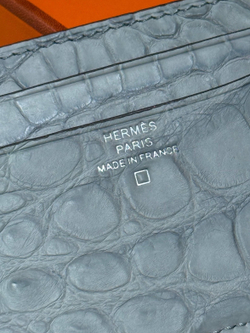 Картхолдер Hermes из кожи крокодила