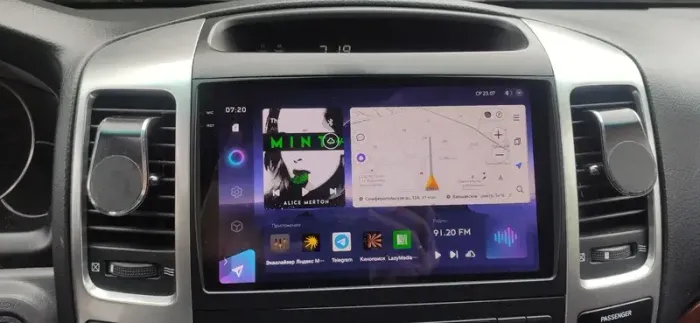 Магнитола для Toyota Land Cruiser Prado 120, Lexus GX470 (экран климата внизу) - Teyes CC3 Android 10, Быстрая, CarPlay, SIM-слот