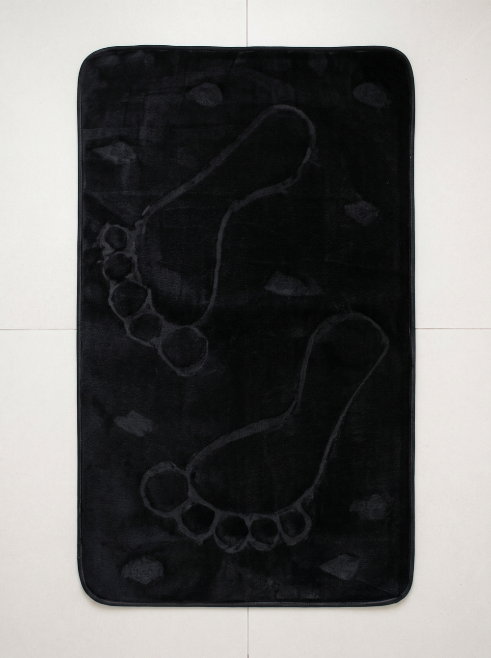 Коврик для ванной Zalel 55×85 см, чёрный