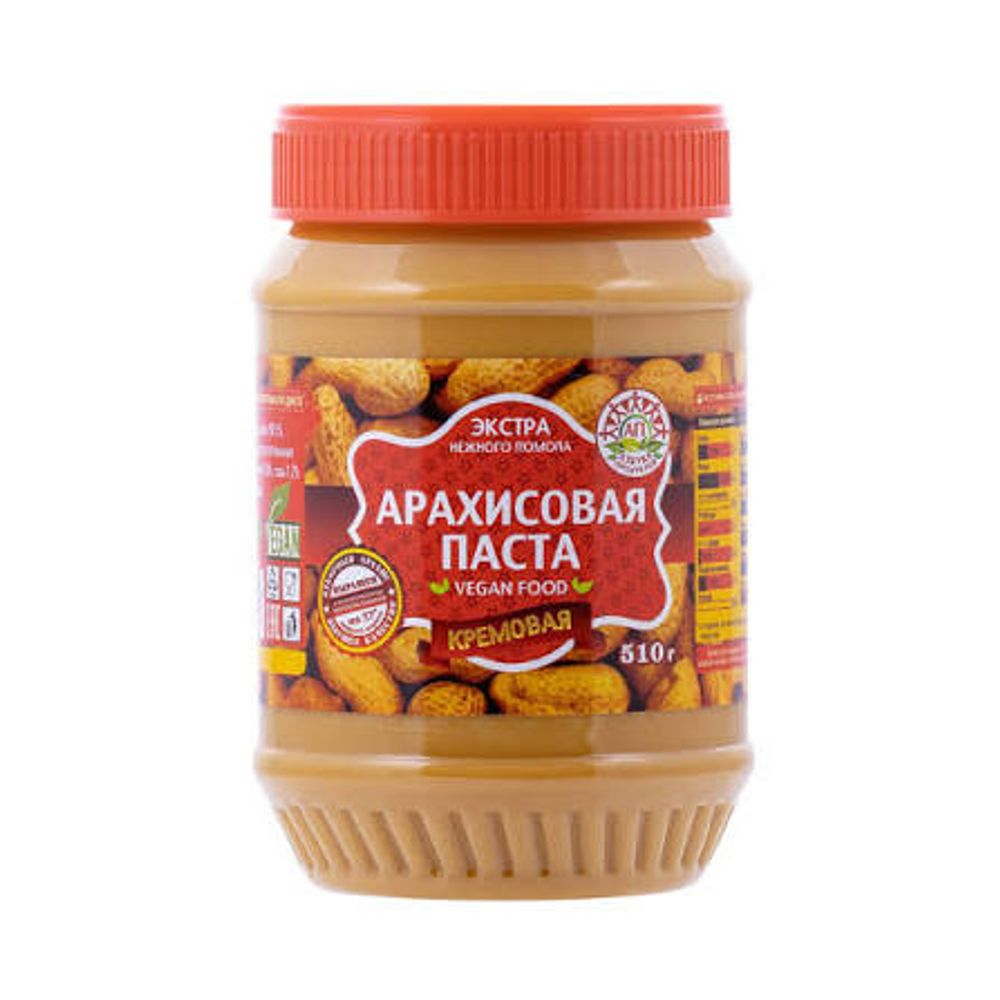 Паста Экстра арахисовая Кремовая 510гр (Азбука продуктов)