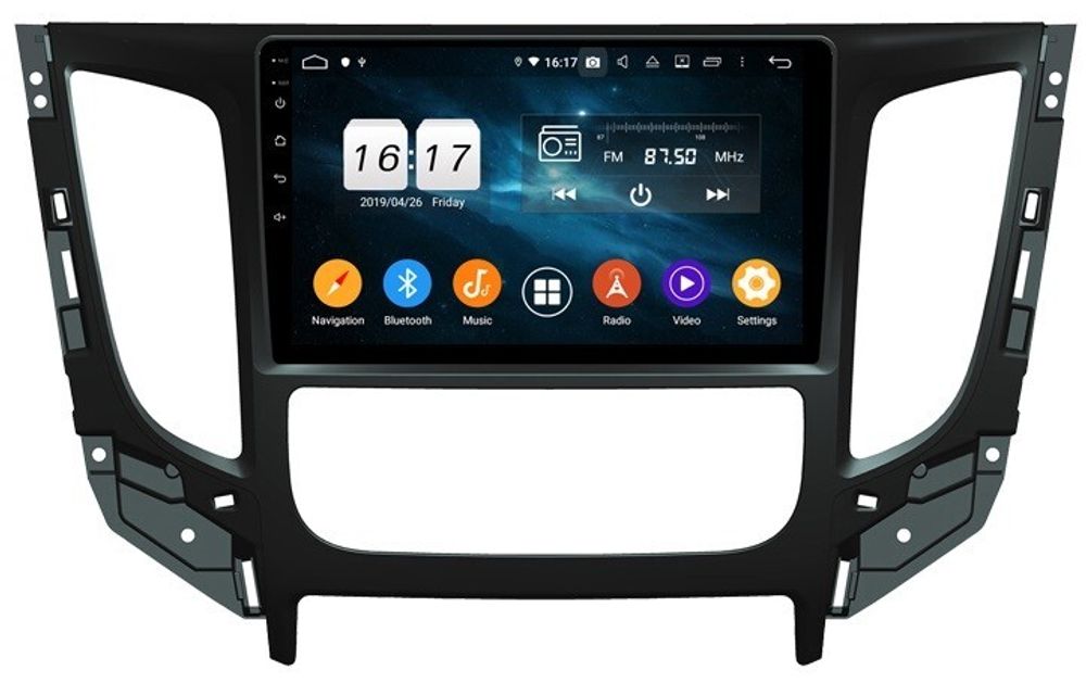 Магнитола для Mitsubishi L200 2016-2019, FIAT Fullback (климат) - Kuberg KD-1913-P5-4G на Android 10