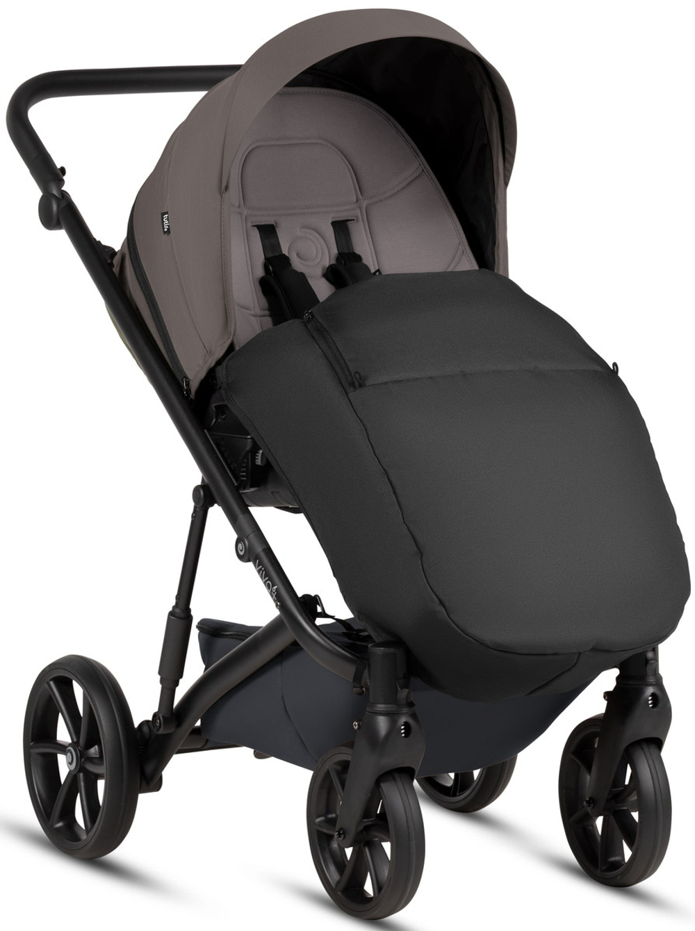 Детская коляска Tutis Viva 6 Plus Essential 3 в 1 с автокреслом Beno Black 1612072 Periscape