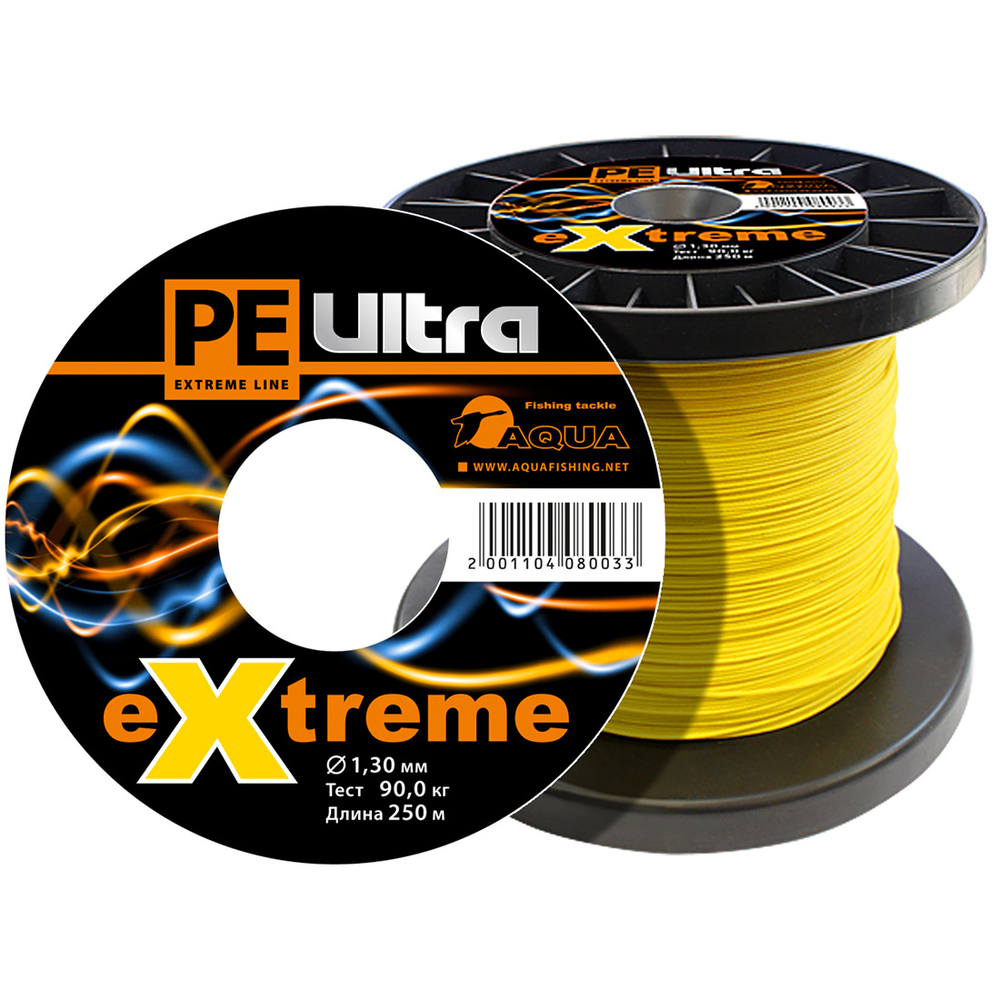 Плетеный шнур для рыбалки AQUA PE ULTRA EXTREME
