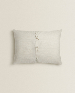 ZARA HOME ОДНОТОННЫЙ ЧЕХОЛ ДЛЯ ДЕКОРАТИВНОЙ ПОДУШКИ, СВЕТЛО-БЕЖЕВЫЙ