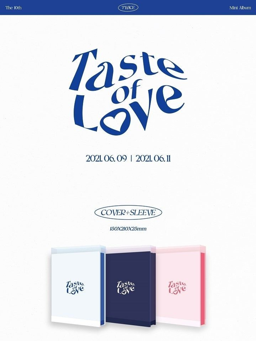 Альбом TWICE - TASTE OF LOVE 10th Mini Album RANDOM Version