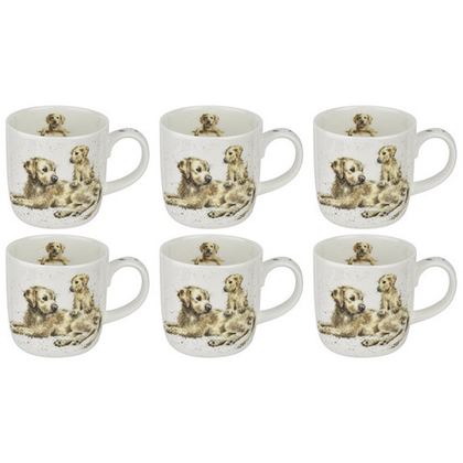 Набор кружек 6шт 310мл Преданный лабрадор Royal Worcester