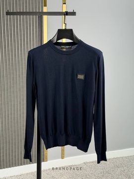 Джемпер тёмно-синий от Dolce & Gabbana BP5-397651