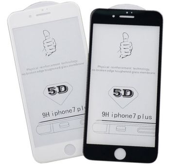 5D 9H защитное стекло для iPhone 7 Plus/iPhone 8 Plus белое