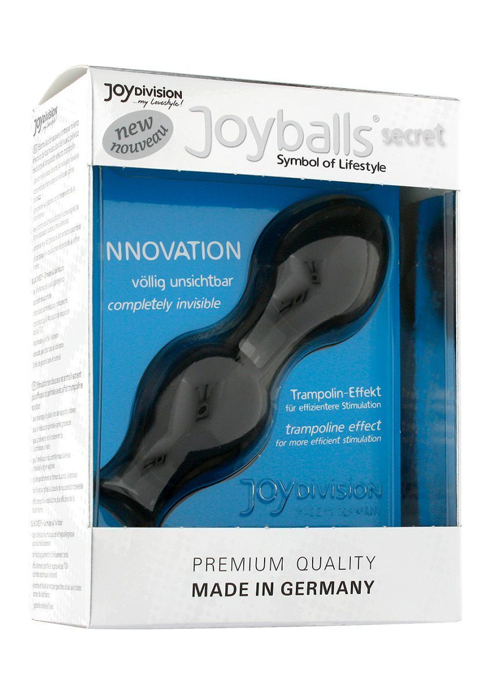 Чёрные вагинальные шарики Joyballs Secret (Цвет: черный)