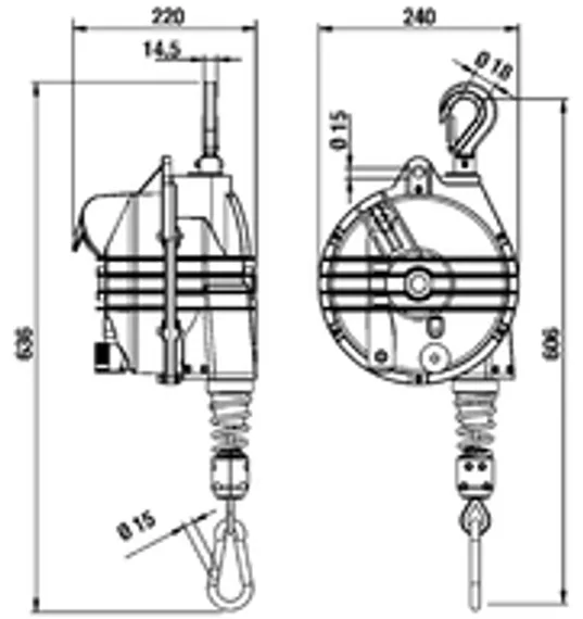 Балансир пружинный Tecna 9348