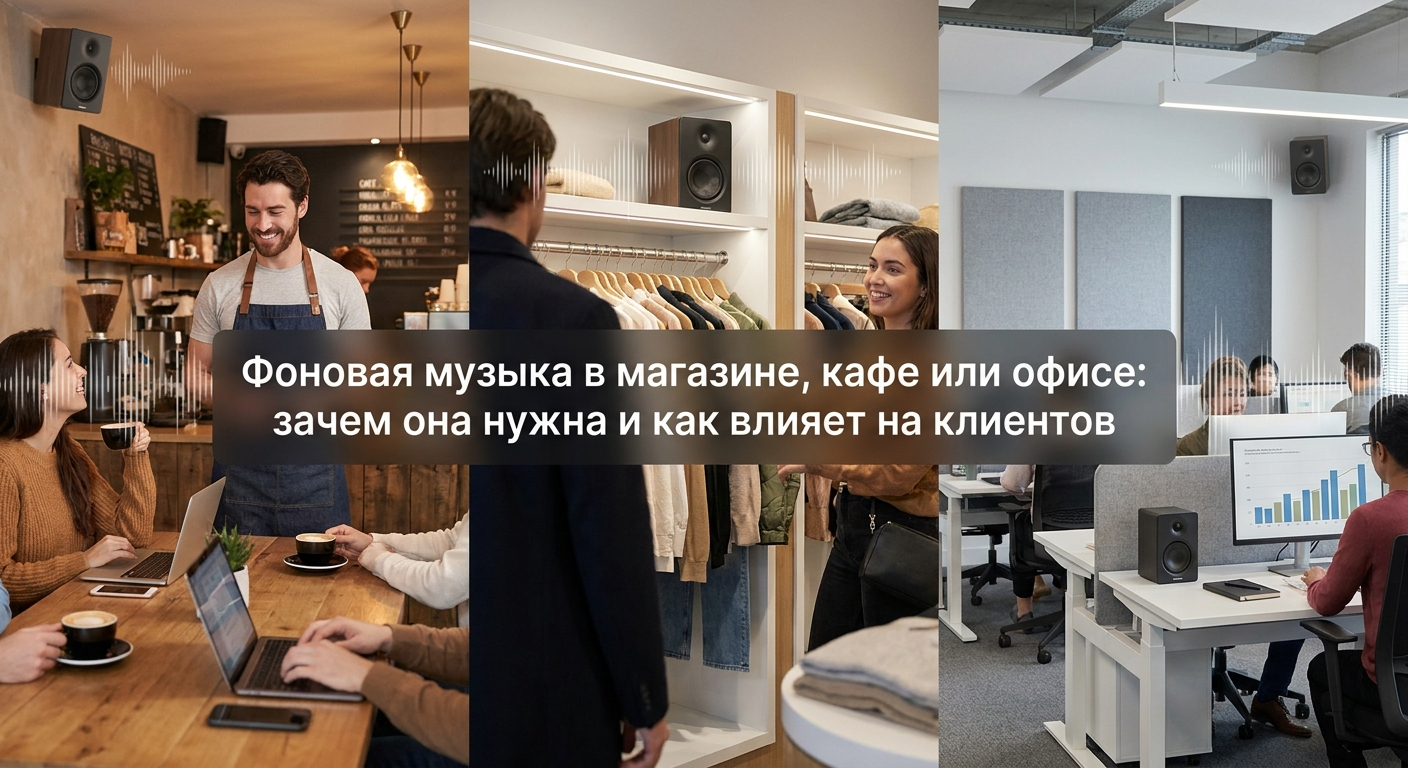 Фоновая музыка в магазине, кафе или офисе: зачем она нужна и как влияет на клиентов