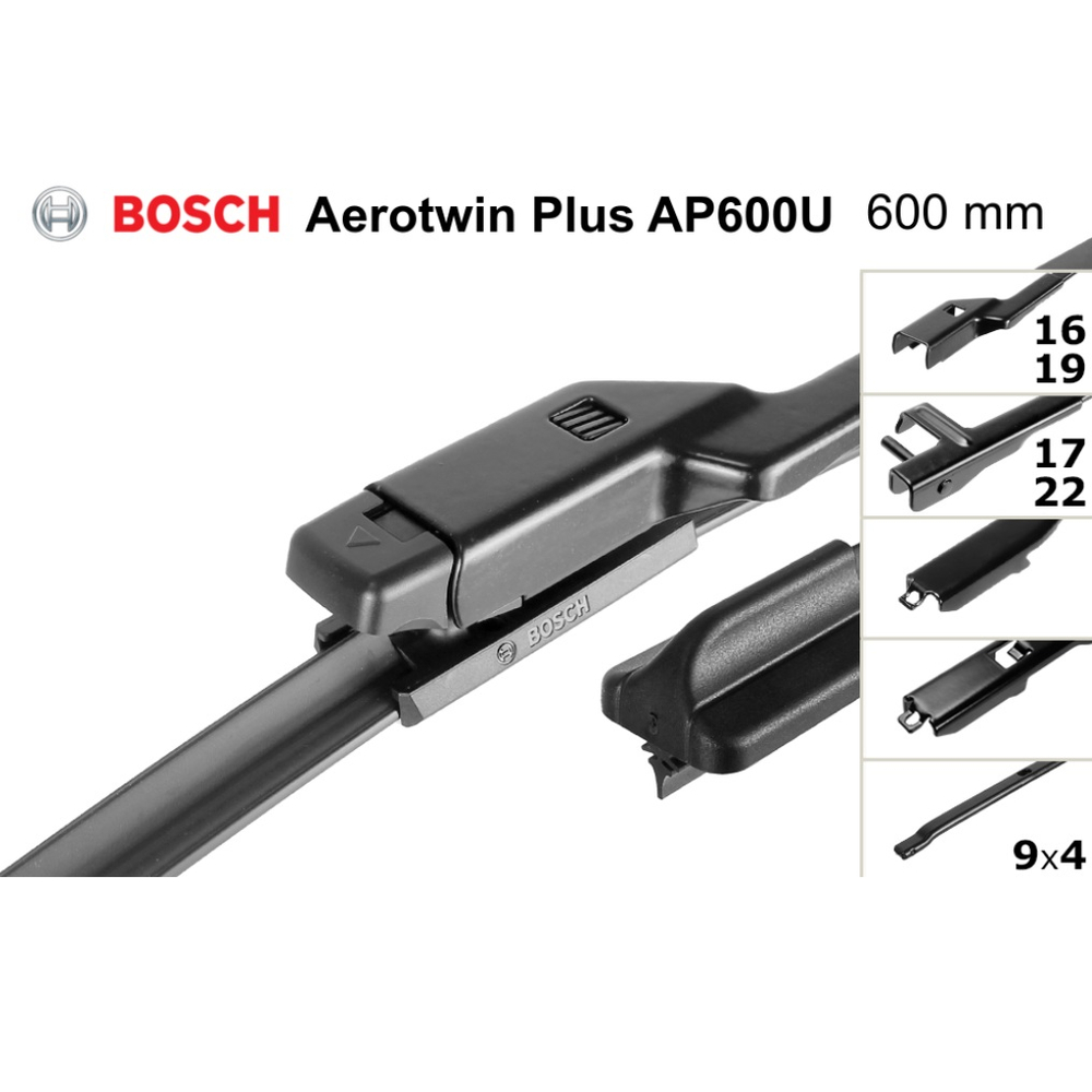 Щетка стекл-ля Monjaro Bosch Aerotwin Plus AP600U 600мм Audi,Ford, Kia,MB,Opel,VW универс. (Aerotwin Plus)