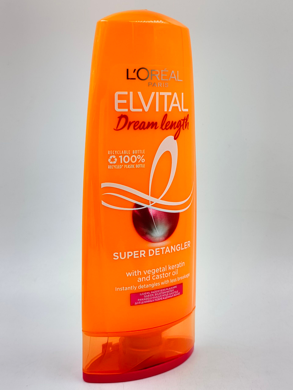 Кондиционер для волос L'Oral Elvital Dream Length Восстанавливающий для длинных, поврежденных волос с кератином и касторовым маслом 200 мл (Франция)