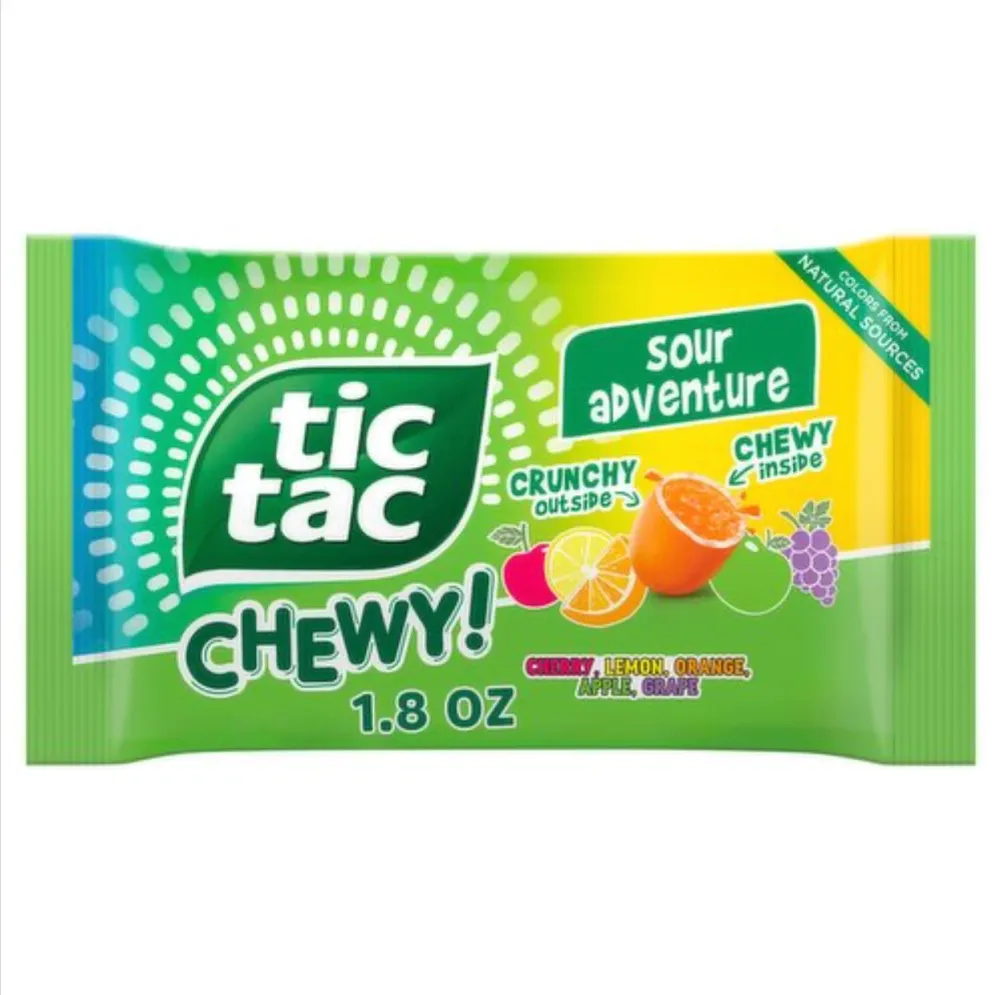 Освежающие конфеты Tic Tac 51гр Sour Adventure (Тик Так Кислые)