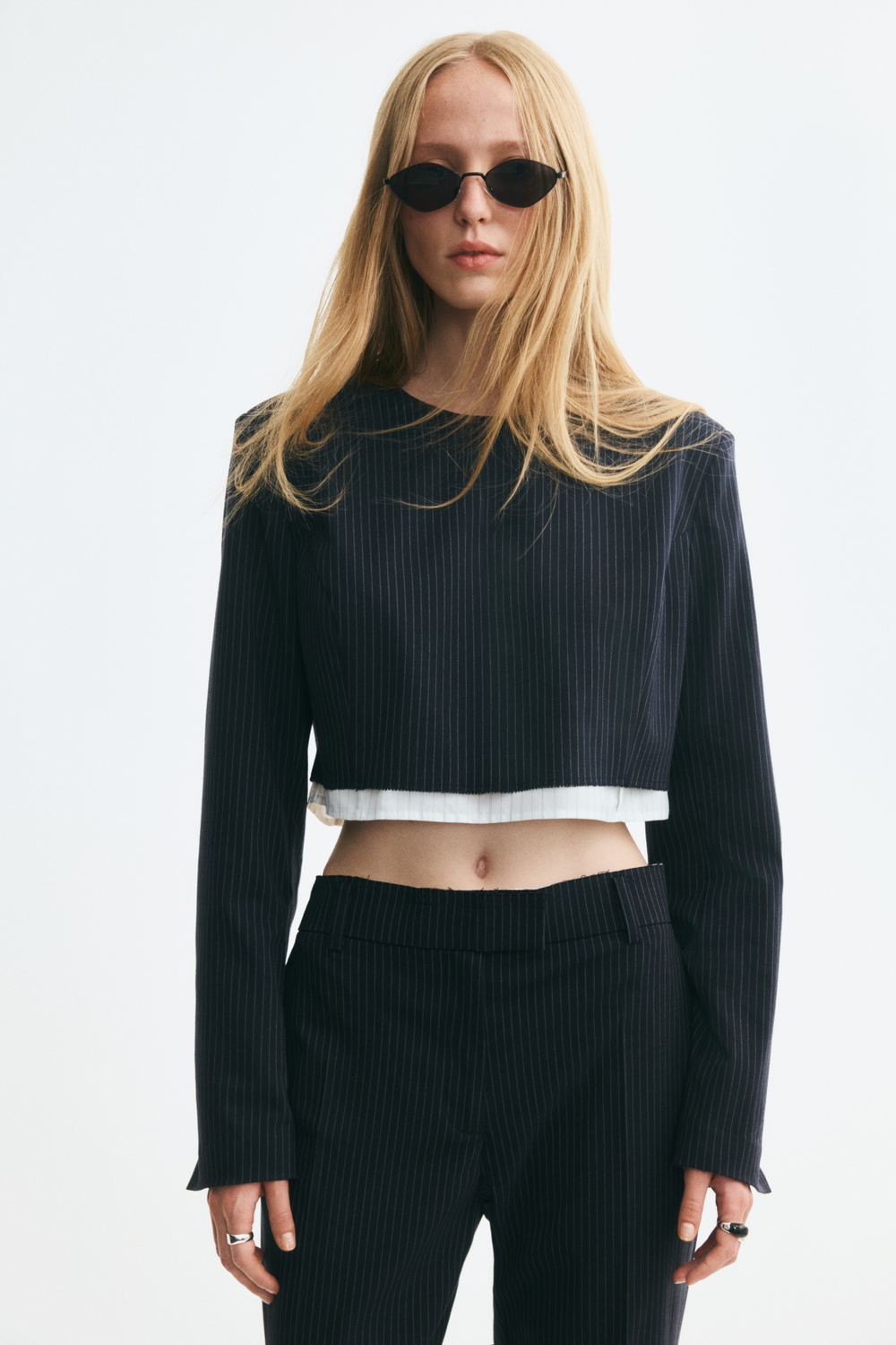 Короткий многослойный топ - H&M