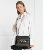 Кожаная сумка через плечо k/letters flap Karl Lagerfeld - черный(236W3091)