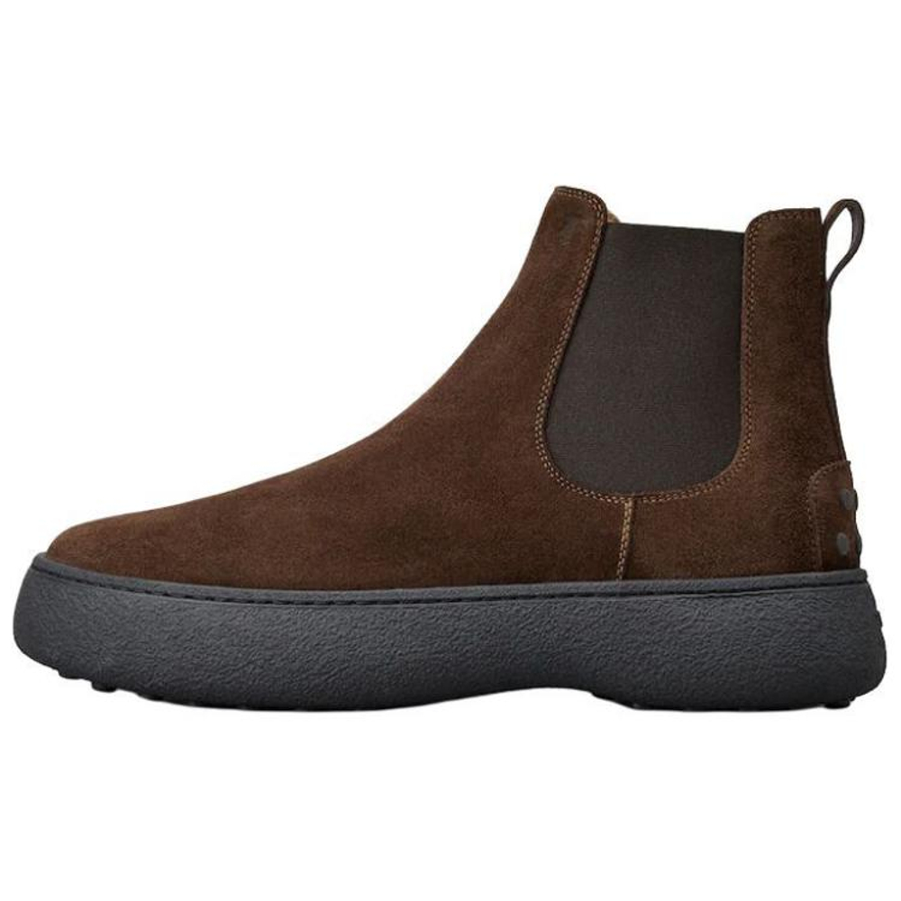 TOD"S Flatform Round Toe Ankle Boots
