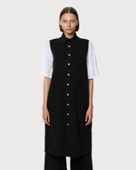 MM6 MAISON MARGIELA ПЛАТЬЕ ИЗ ДЕНИМА ЧЕРНОЕ
