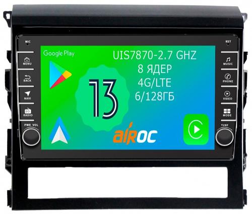 Магнитола для Toyota Land Cruiser 200 2015-2021 (без JBL) - Airoc AB-1113 (кнопки и крутилки), Android 13, Быстрая, SIM-слот, CarPlay