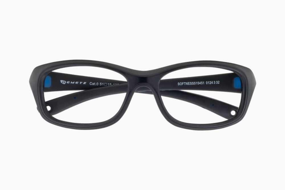 Спортивные очки с диоптриями Demetz Softness R / Black Blue / для детей до 10 лет
