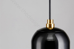Pendant design lamp Aballs  by Parachilna (Black,  D20)