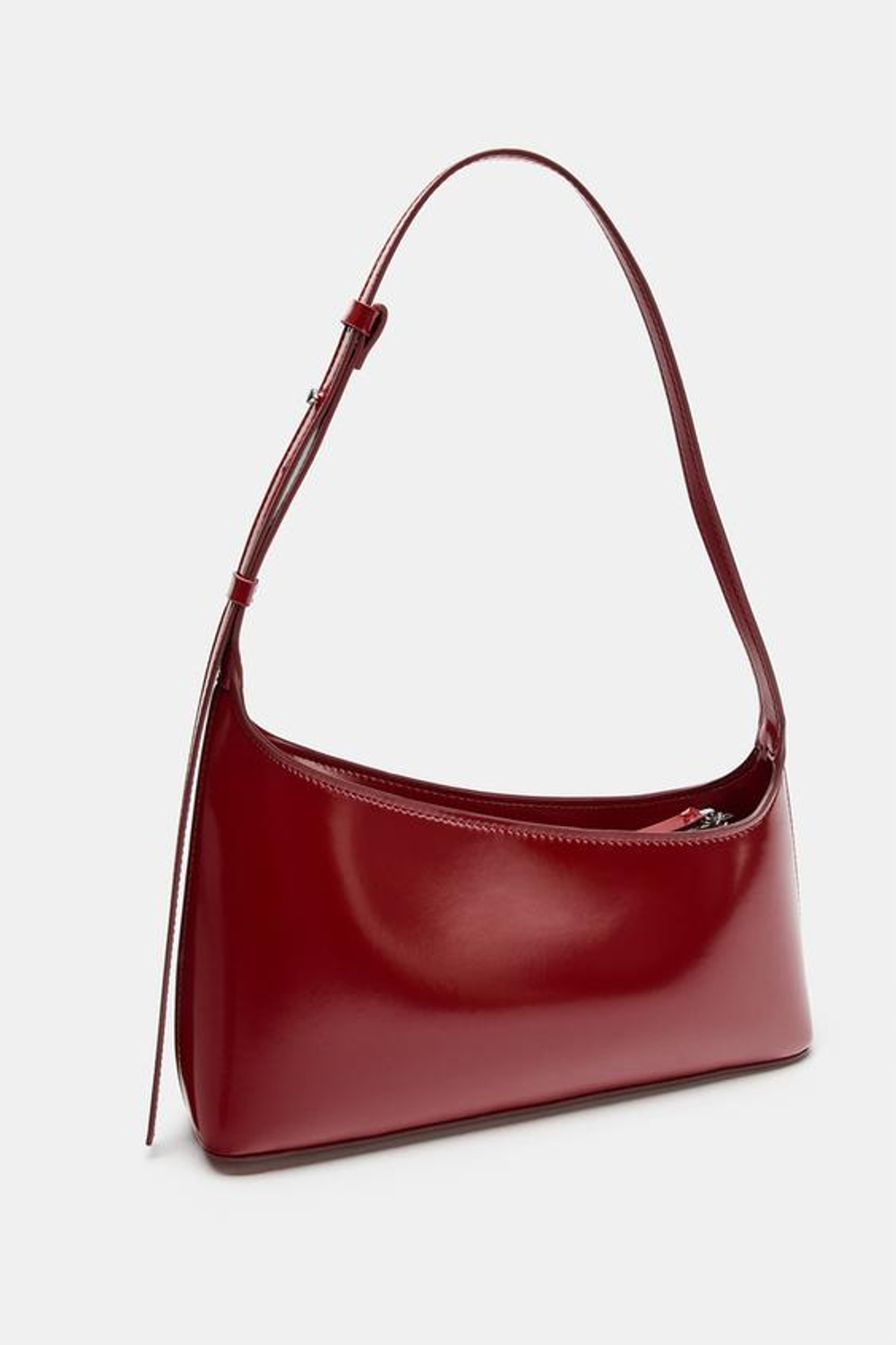 ZARA АСИММЕТРИЧНАЯ СУМКА, КРАСНЫЙ