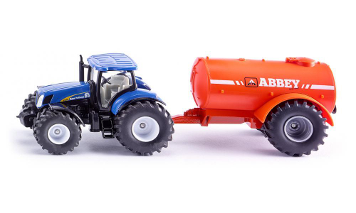 Трактор New Holland с цистерной 1:50