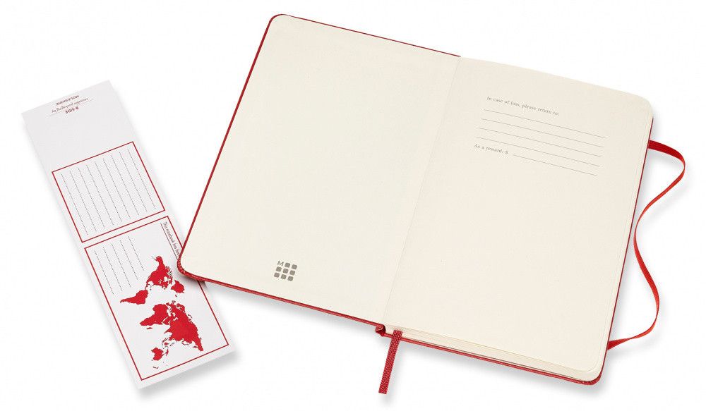 Блокнот Moleskine Classic Medium 115x180 мм нелинованный твердая обложка (QP052F2)
