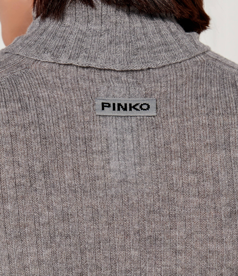 Хлопковое платье HIGHLANDER Pinko - серый(104470 A278)