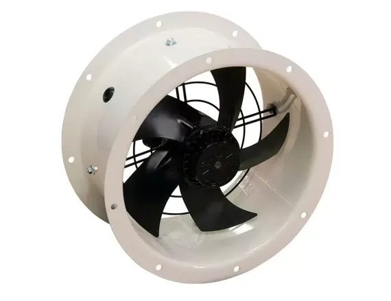 Осевой вентилятор на фланцах Ровен YWF(K)4E-450-ZT (Axial fans) with tube