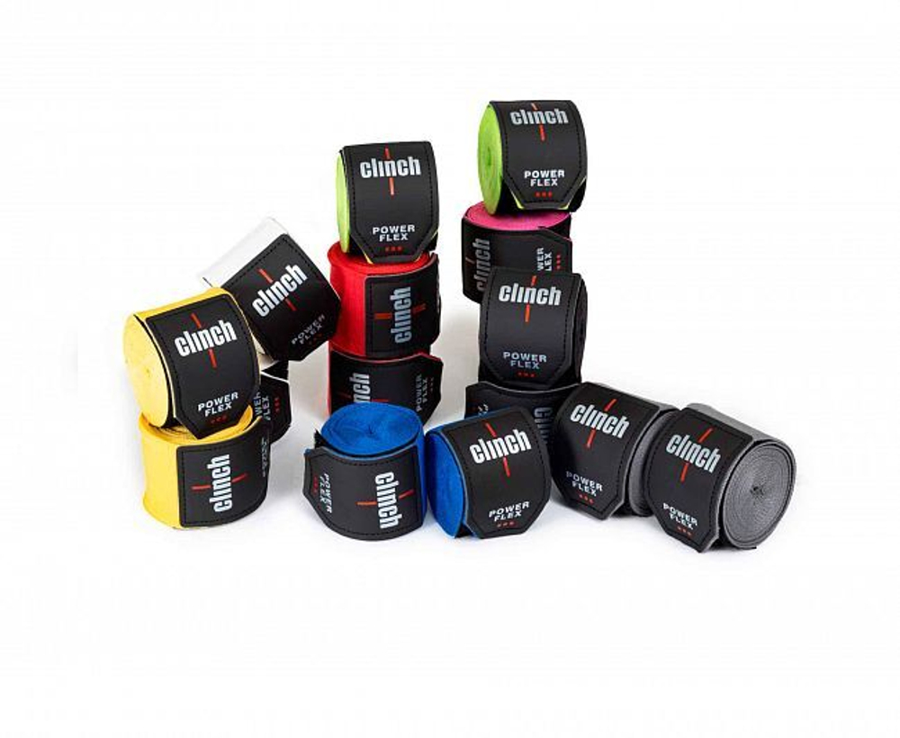 Бинты боксерские Clinch Boxing Hand Wrap Power Flex желтые C239
