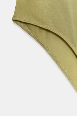 ZARA БОДИ С РУКАВАМИ ДО ЛОКТЯ, ОЛИВКОВЫЙ