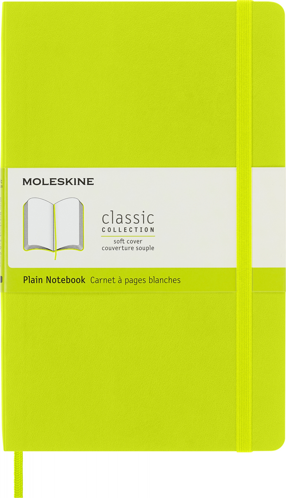 Блокнот Moleskine Classic Soft QP618C2 Large 130х210мм 240стр. нелинованный мягкая обложка лайм