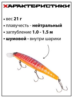 Воблер Минноу MAGSQUAD, 128 мм, 21 г, цвет #13