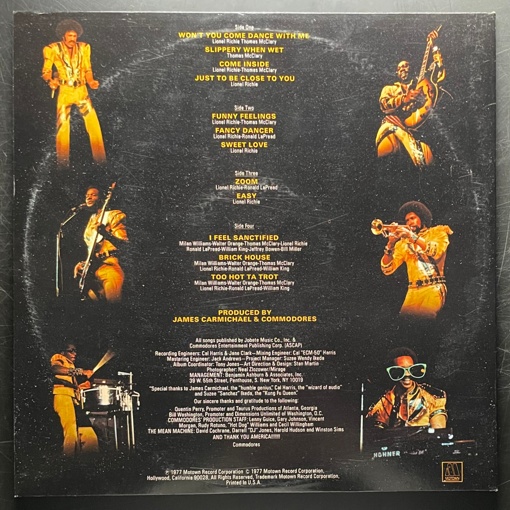 Commodores ‎– Live! 2Lp (США 1977г.)