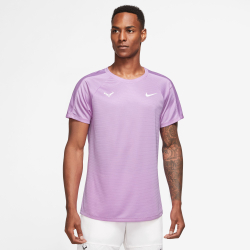 Мужское теннисное поло Nike Dri-Fit RAFA MNK Challenger T-Shirt Men - Lilac