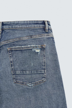 ZARA ДЖИНСЫ SKINNY FIT, ВЫЦВЕТШИЙ СИНИЙ