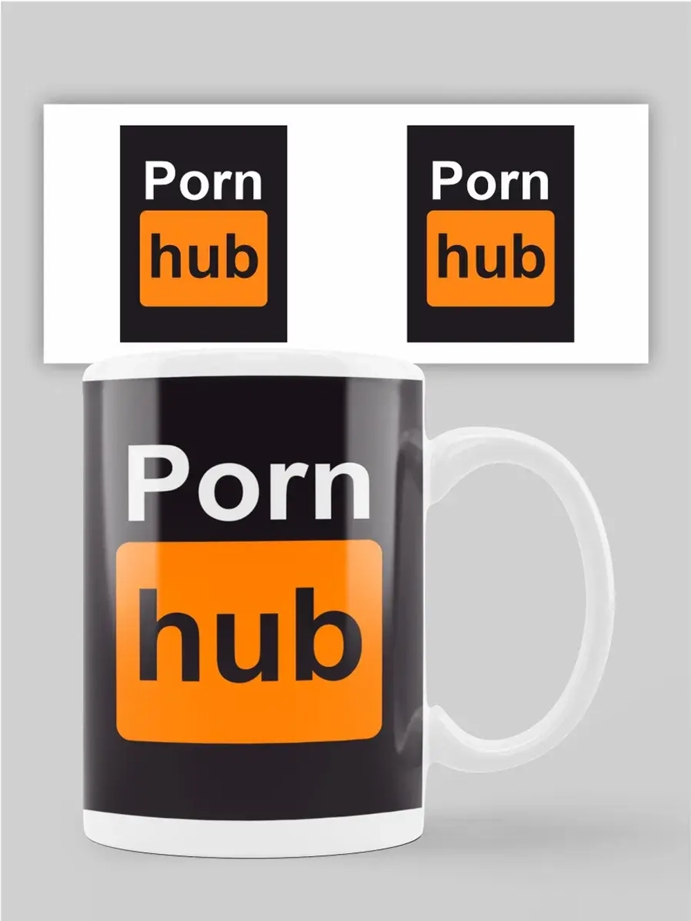 Кружка с принтом "Pornhub"