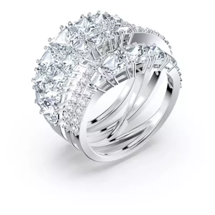 HYPERBOLA:RING WRAP CZWH/RHS FULL PAVE55