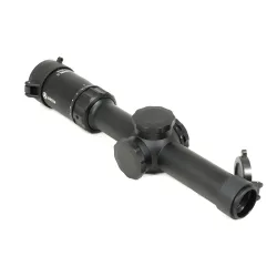 Оптический прицел ARKON Model C 1-10x24 MC9-2DMRAD - вид сбоку, барабаны ввода правок и крышка объектива