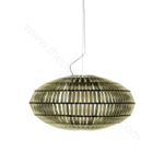 Pendant design lamp  Tropico Ellipse by Foscarini (Gold)
