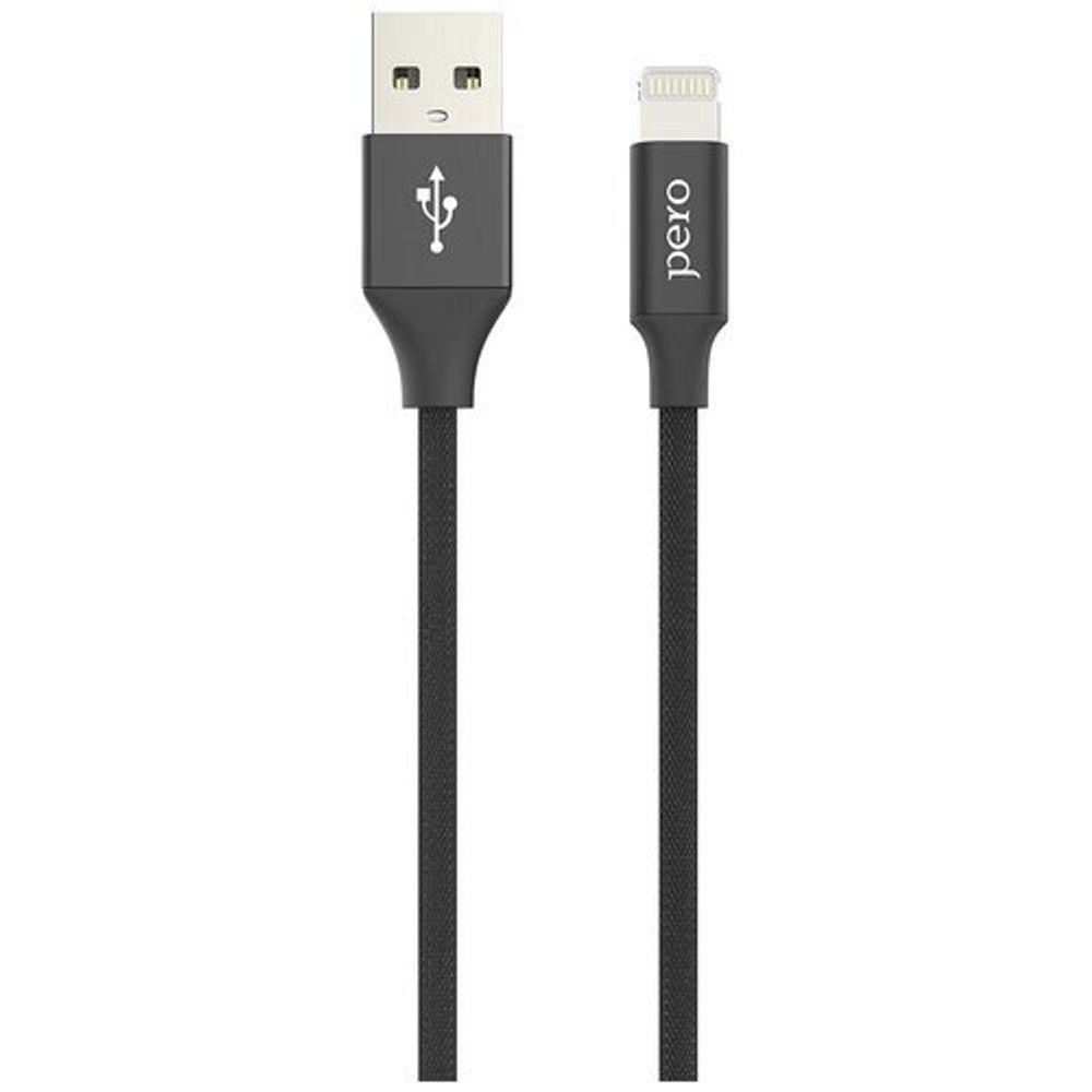 PERO дата-кабель DC-03 8-pin Lightning, 2,4А, 2м, черный