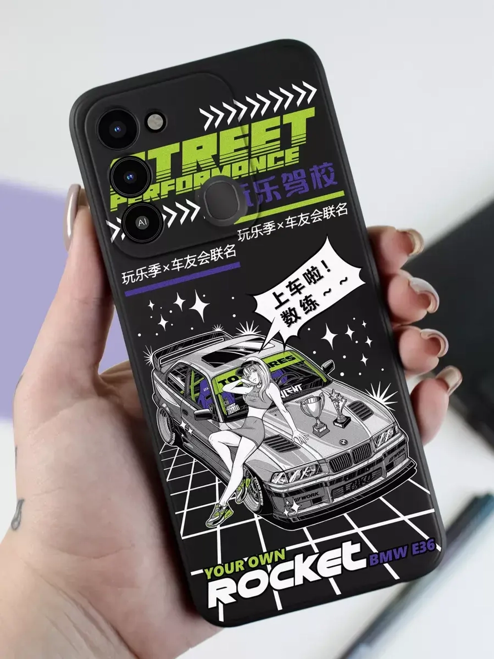 Чехол на Tecno Spark 8C с принтом