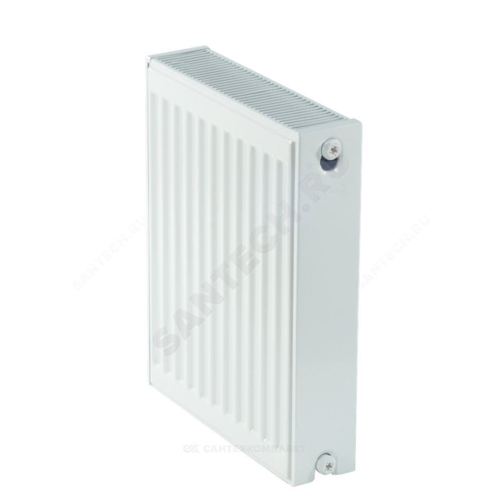 Радиатор стальной панельный Ventil Compact VC тип 22 500х1200 Qну=2658 Вт ниж/п в комплекте кронштейн. встроенный вентиль RAL 9016 (белый) Heaton Plus
