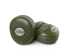 Лапы тренерские LEADERS MID-AIR OLIVE (ONE, кожа, зеленый)