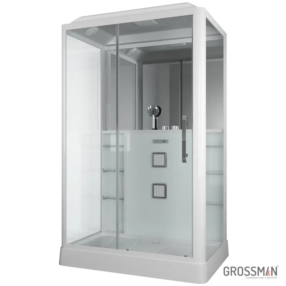 Душевая кабина Grossman Alba GR128L (90x135x225) дверь разджвижная,3 места