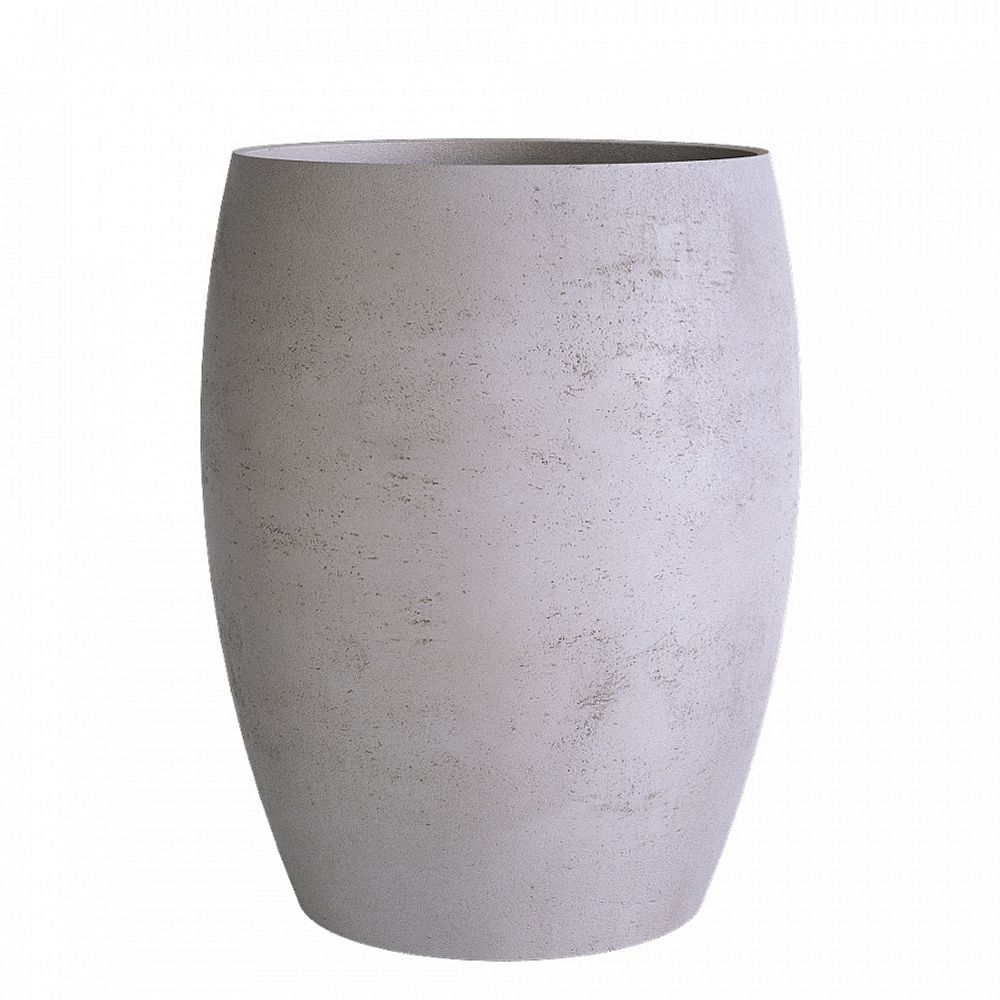 Кашпо OVAL CONCRETE WHITE D30 H42