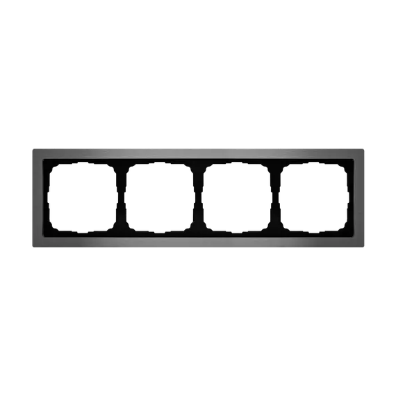 Рамка металлическая на 4 поста Systeme Electric ArtGallery Pure Алюминий GAL312104